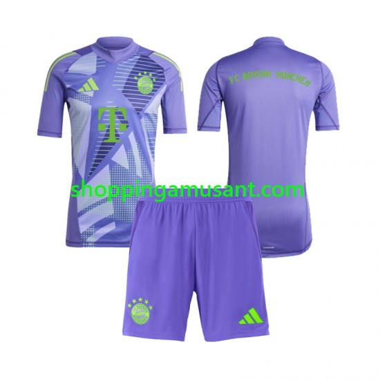 Maillot de Foot Bayern Munich Gardien Enfant Extérieur 2024-2025 Manche Courte