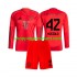 Maillot de Foot Bayern Munich Jamal Musiala 42 Enfant Domicile 2024-2025 Manche Longue