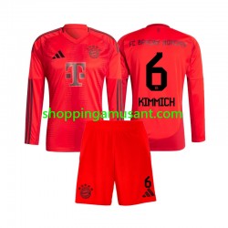 Maillot de Foot Bayern Munich Joshua Kimmich 6 Enfant Domicile 2024-2025 Manche Longue