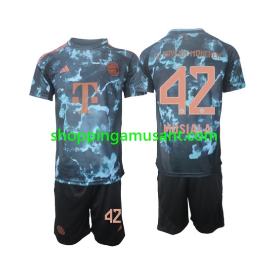 Maillot de Foot Bayern Munich Musiala 42 Enfant Extérieur 2024-2025 Manche Courte