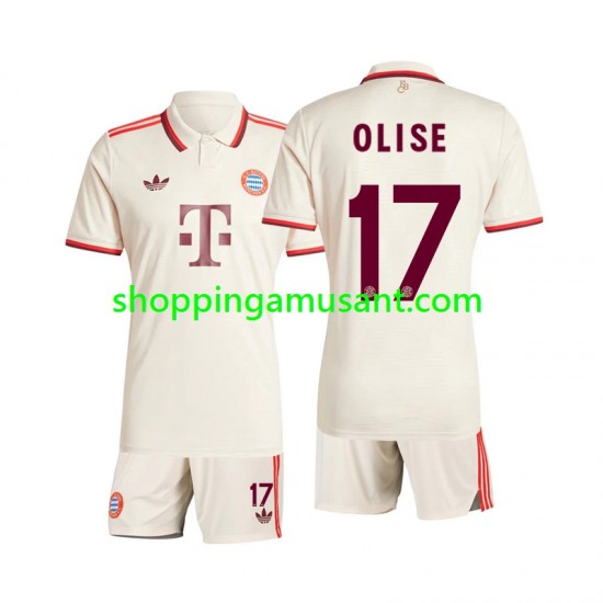 Maillot de Foot Bayern Munich Olise 17 Enfant Neutre 2024-2025 Manche Courte