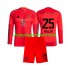 Maillot de Foot Bayern Munich Thomas Muller 25 Enfant Domicile 2024-2025 Manche Longue