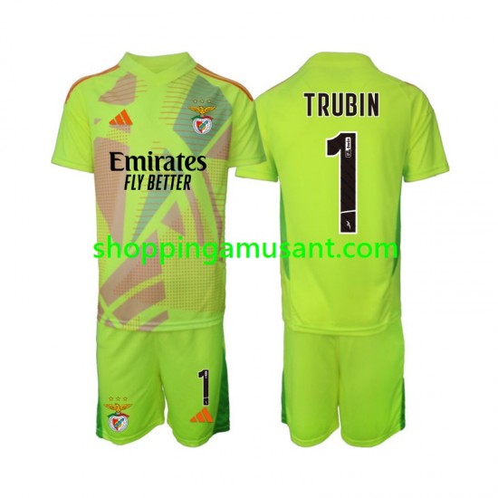 Maillot de Foot Benfica Anatolij Trubin 1 Gardien Enfant Domicile 2024-2025 Manche Courte