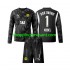 Maillot de Foot Borussia Dortmund Gregor Kobel 1 Gardien Enfant 4ème 2024-2025 Manche Longue