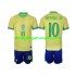 Maillot de Foot Brésil Neymar JR 10 Enfant Domicile 2024 Manche Courte