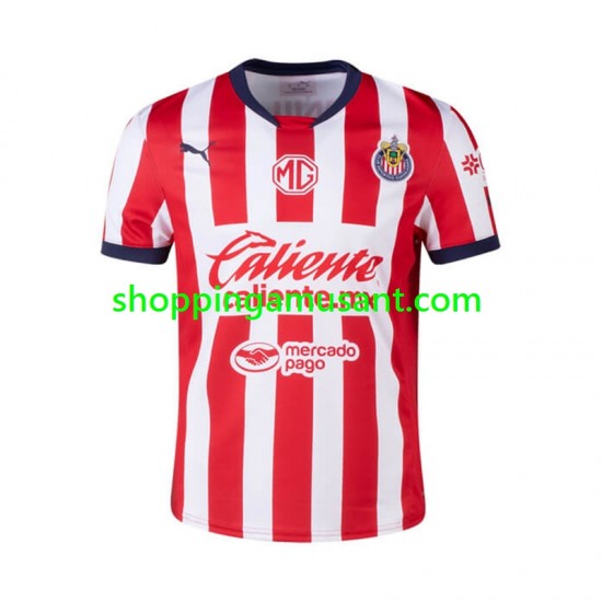 Maillot de Foot Deportivo Guadalajara Homme Domicile 2024-2025 Manche Courte