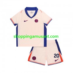 Maillot de Foot Chelsea Cole Palmer 20 Enfant Extérieur 2024-2025 Manche Courte