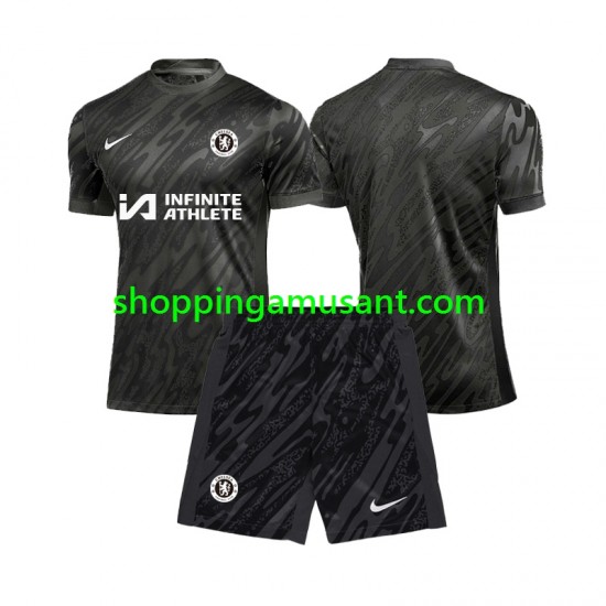Maillot de Foot Chelsea Gardien Enfant Extérieur 2024-2025 Manche Courte