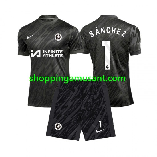 Maillot de Foot Chelsea Robert Sanchez 1 Gardien Enfant Extérieur 2024-2025 Manche Courte