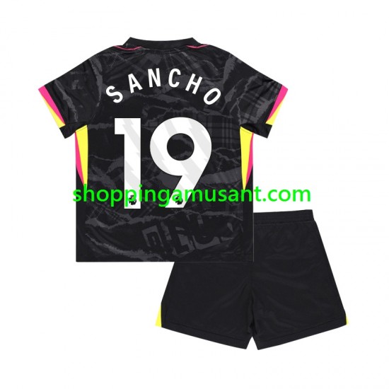 Maillot de Foot Chelsea Jadon Sancho 19 Enfant Neutre 2024-2025 Manche Courte