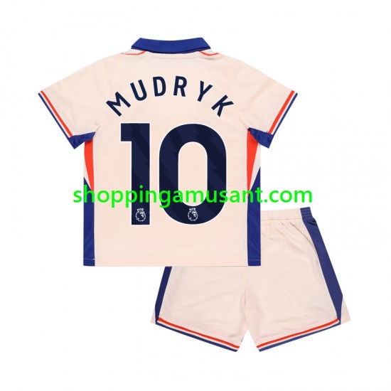Maillot de Foot Chelsea Mychajlo Mudryk 10 Enfant Extérieur 2024-2025 Manche Courte