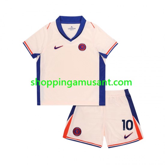 Maillot de Foot Chelsea Mychajlo Mudryk 10 Enfant Extérieur 2024-2025 Manche Courte