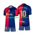 Maillot de Foot FC Barcelone Ansu Fati 10 Enfant Domicile 2024-2025 Manche Courte