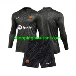 Maillot de Foot FC Barcelone Gardien Enfant Neutre 2024-2025 Manche Longue