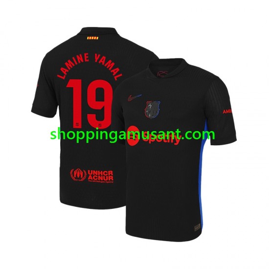 Maillot de Foot FC Barcelone LAMINE YAMAL 19 Homme Extérieur 2024-2025 Manche Courte