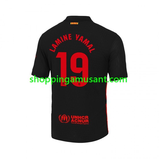 Maillot de Foot FC Barcelone LAMINE YAMAL 19 Homme Extérieur 2024-2025 Manche Courte
