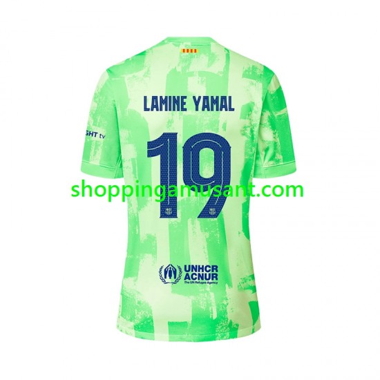 Maillot de Foot FC Barcelone LAMINE YAMAL 19 UCL Font Homme Neutre 2024-2025 Manche Courte
