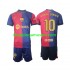 Maillot de Foot FC Barcelone Ronaldinho 10 Enfant Domicile 2024-2025 Manche Longue