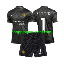 Maillot de Foot Inter Milan Yann Sommer 1 Gardien Enfant Neutre 2024-2025 Manche Courte