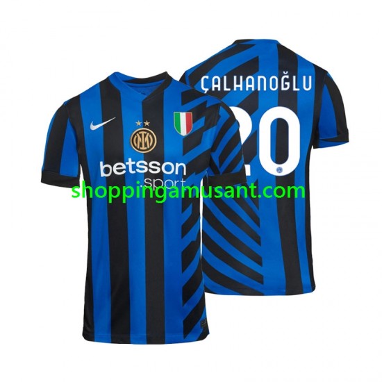 Maillot de Foot Inter Milan Hakan Calhanoglu 20 Homme Domicile 2024-2025 Manche Courte