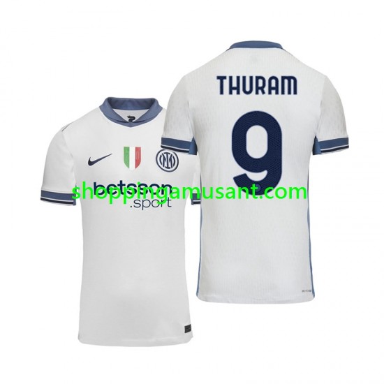 Maillot de Foot Inter Milan Marcus Thuram 9 Homme Extérieur 2024-2025 Manche Courte