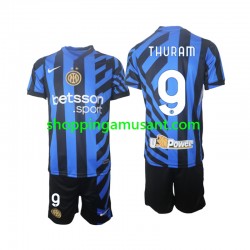 Maillot de Foot Inter Milan Marcus Thuram 9 Enfant Domicile 2024-2025 Manche Courte