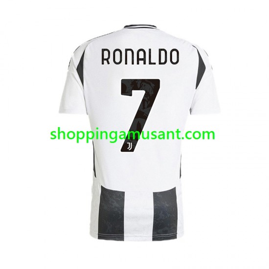 Maillot de Foot Juventus Cristiano Ronaldo 7 Homme Domicile 2024-2025 Manche Courte
