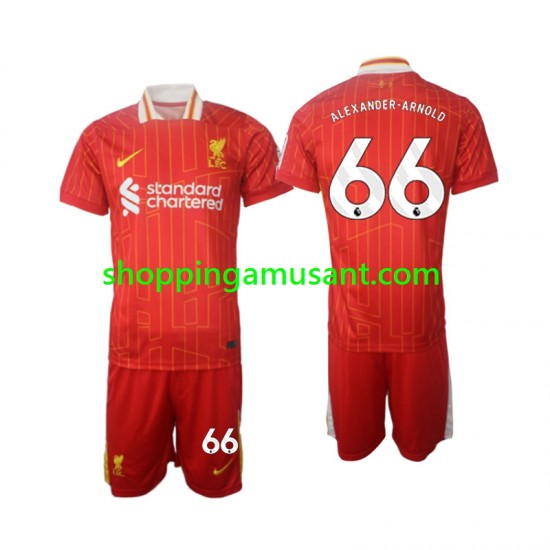 Maillot de Foot Liverpool Alexander-Arnold 66 Enfant Domicile 2024-2025 Manche Courte