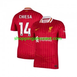 Maillot de Foot Liverpool Federico Chiesa 14 Homme Domicile 2024-2025 Manche Courte