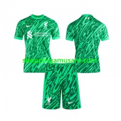 Maillot de Foot Liverpool Gardien Enfant Extérieur 2024-2025 Manche Courte
