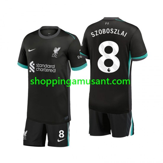 Maillot de Foot Liverpool Szoboszlai 8 Enfant Extérieur 2024-2025 Manche Courte