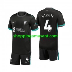 Maillot de Foot Liverpool Virgil 4 Enfant Extérieur 2024-2025 Manche Courte