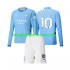 Maillot de Foot Manchester City Jack Grealish 10 Enfant Domicile 2024-2025 Manche Longue