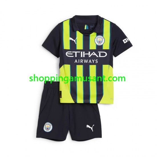 Maillot de Foot Manchester City Enfant Extérieur 2024-2025 Manche Courte