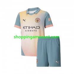 Maillot de Foot Manchester City Enfant 4ème 2024-2025 Manche Courte