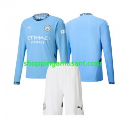 Maillot de Foot Manchester City Enfant Domicile 2024-2025 Manche Longue