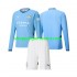 Maillot de Foot Manchester City Enfant Domicile 2024-2025 Manche Longue