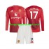 Maillot de Foot Manchester United Alejandro Garnacho 17 Enfant Domicile 2024-2025 Manche Longue
