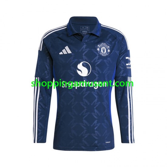Maillot de Foot Manchester United Homme Extérieur 2024-2025 Manche Longue