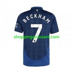 Maillot de Foot Manchester United Beckham 7 Homme Extérieur 2024-2025 Manche Courte