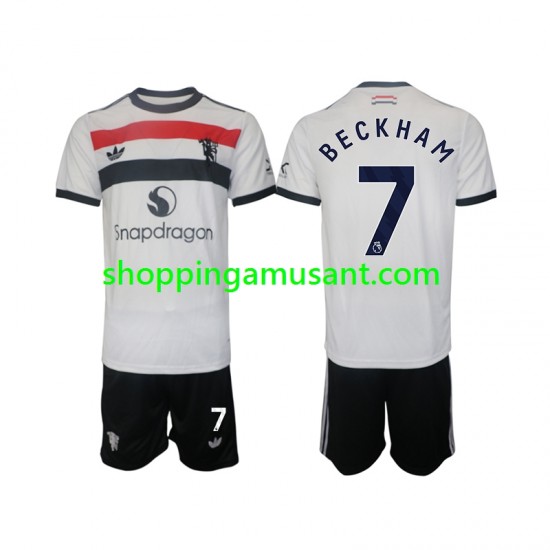 Maillot de Foot Manchester United Beckham 7 Enfant Neutre 2024-2025 Manche Courte