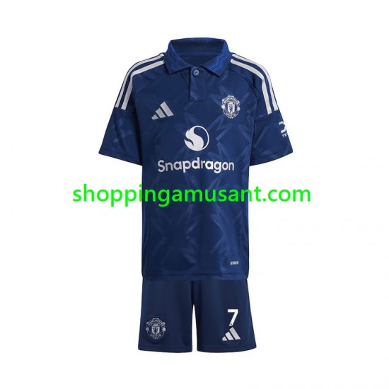 Maillot de Foot Manchester United Cristiano Ronaldo 7 Enfant Extérieur 2024-2025 Manche Courte