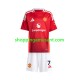 Maillot de Foot Manchester United Cristiano Ronaldo 7 Enfant Domicile 2024-2025 Manche Courte