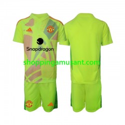 Maillot de Foot Manchester United Gardien Enfant Extérieur 2024-2025 Manche Courte