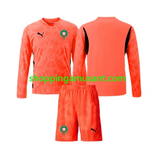 Maillot de Foot Maroc Gardien Enfant Domicile 2024 Manche Longue