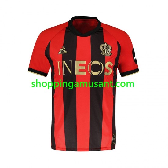 Maillot de Foot OGC Nice Homme Domicile 2024-2025 Manche Courte