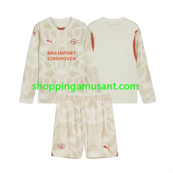 Maillot de Foot PSV Eindhoven Gardien Enfant Neutre 2024-2025 Manche Longue