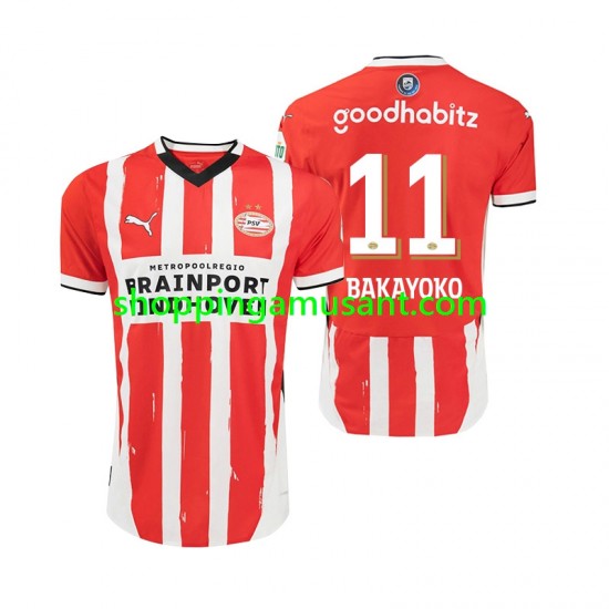Maillot de Foot PSV Eindhoven Johan Bakayoko 11 Homme Domicile 2024-2025 Manche Courte