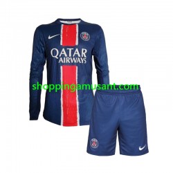 Maillot de Foot Paris Saint-Germain Enfant Domicile 2024-2025 Manche Longue