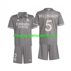 Maillot de Foot Real Madrid Bellingham 5 Enfant Neutre 2024-2025 Manche Courte